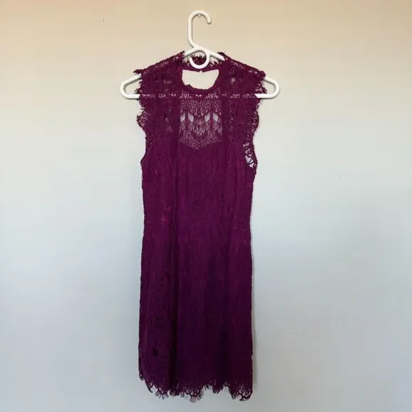 Free People Intimately Womens Lace Daydream Dress Small Open Back Romantic - Picture 3 of 9